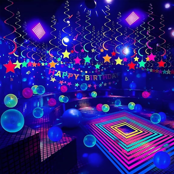 HIBIBUD 100W Led Uv Black Light,Black Lights for Glow Party Powerful Uv Spotlight,Ip66,395Nm Lamp for Christmas,Halloween Glow Party (2 Packs)