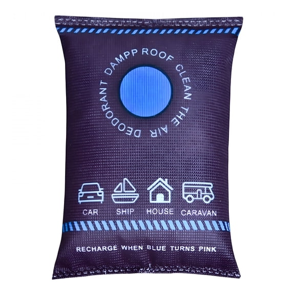 HIBIBUD 100g Silica Gel Car Dehumidifier,Reusable Dehumidifier Bags,Microwave Fast Reactivated Desiccant Packets Large for RV,and Boating,Closet Basement Garage Storage Moisture Absorber Bag (Blue)