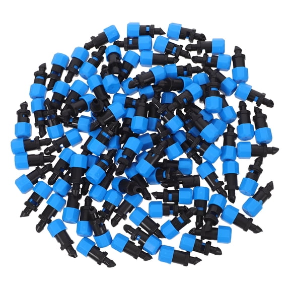 HIBIBUD 100pcs Adjustable Drip Irrigation Emitters Water Drop Irrigation Part Household Dripper Water Control Emitter Potted Irrigation Dripper