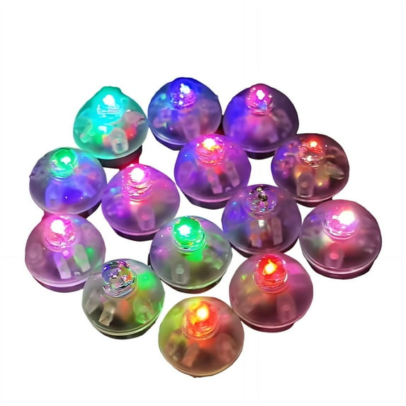 HIBIBUD 10Pcs Led Lights for Bedroom Non-Polluting Materials Led Lights Minimal Power Consumption Paper Lantern Lights Rainbow
