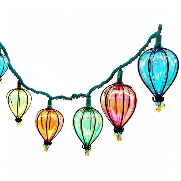 HIBIBUD 11Ft Multicolor String Lights with 10 Bulbs,Ul Listed Connectable Waterproof Decorative Led Lights Hanging for Backyard Patio,Indoor/Outdoor for Christmas Wedding Party Festival Lighting