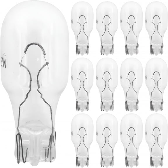 HIBIBUD 12-Pack 921 Bulb,12V W16W T15 Light Bulbs for Brake Light,Reverse Light,Tail Light,Signal Light,Trunk Cargo Light Bulb - Compatible with Auto Rv Camper