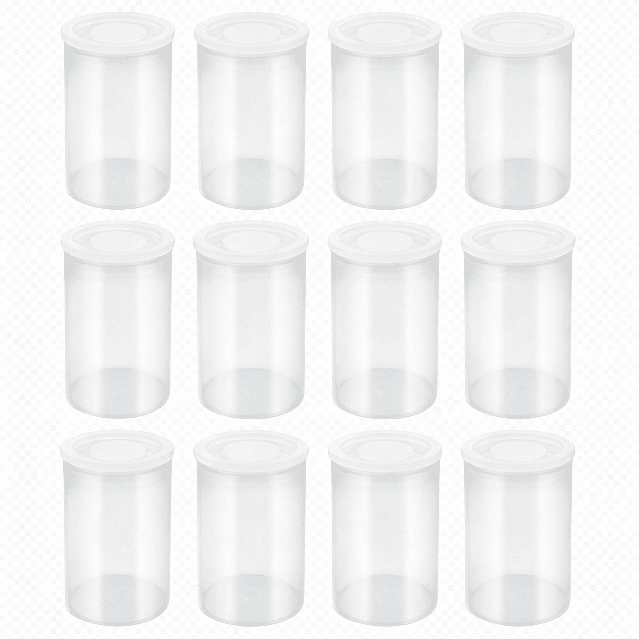 HIBIBUD 12 Pcs Clear Film Canisters with Lids, Film Canister Rocket ...
