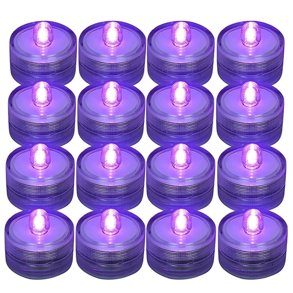 HIBIBUD 12Pcs Submersible LED Light,Candle Tea Lights,Battery Operated