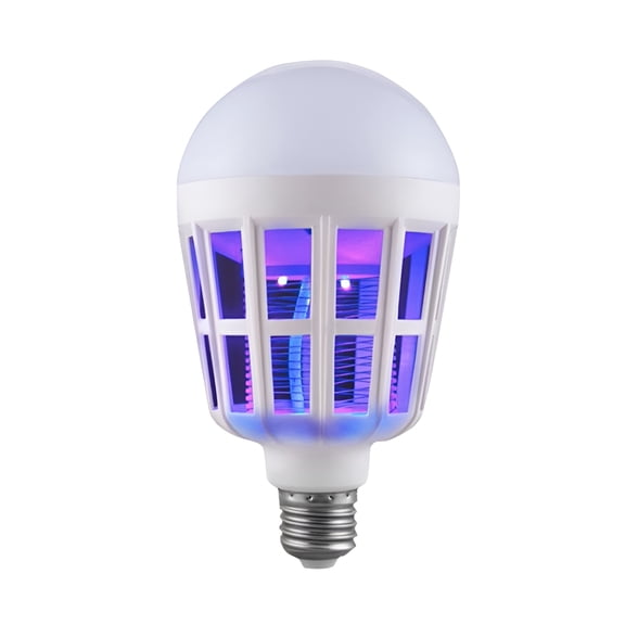 HIBIBUD 15W Bug Zapper Light Bulb, 2 in 1 Mosquito Killer Lamp with E27 Base, Smart Insect Repellent LED Light for Indoor Outdoor Patio Bedroom Backyard