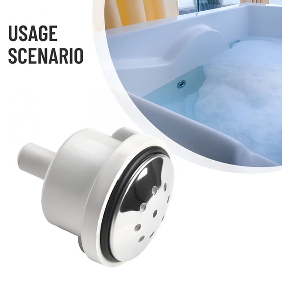 HIBIBUD 1Pc Bathtub Air Jet 9Hole 6Mm Bathroom Part Hotspring Swimming Pool Massage Bathtub Pool Supplies Spa Massage Bathroom Accessori Bath Jets for Tub