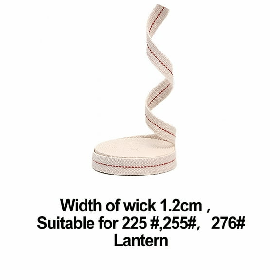 HIBIBUD 1m Cotton Flat-kerosene lamp oil lamp lantern Vintage Camping lamp