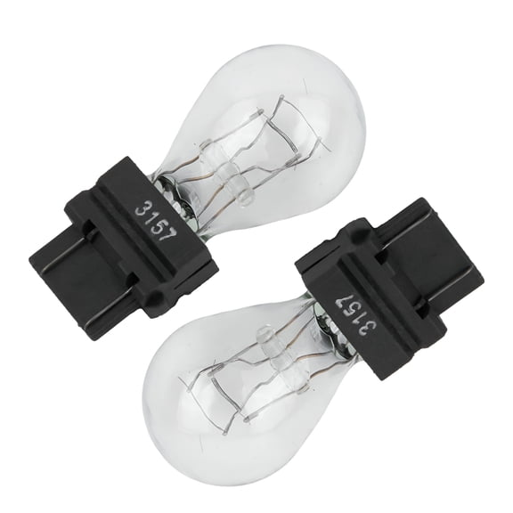 HIBIBUD 2 Pack 3157 12V 21/5W Halogen Brake Light Bulbs, Clear Shell Tail Signal Replacement for 3057 3155 3357 4157