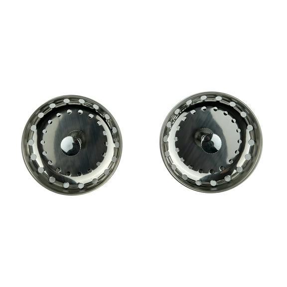 HIBIBUD 2 Pack Kitchen Sink Drain Stopper Basket Strainer Waste Plug Stainless Steel,Sink Stopper Kitchen Drain,Sink Drain Stopper