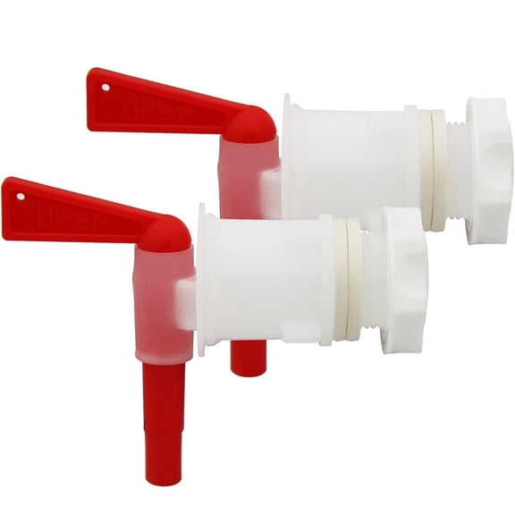 HIBIBUD 2 Pack Plastic Bottling Bucket Spigot Tap Faucet for Homebrew Wine Making Beer 2 Pack Plastic Spigot for 5 Gallon Bucket