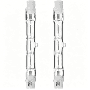 HIBIBUD 2 Pack R7S Halogen Light Bulbs, T3 78Mm 120V 150W 2700K Warm White Dimmable Double Ended Bulbs for Work, Ceiling Lights, Landscape Lights, Floor Lamps