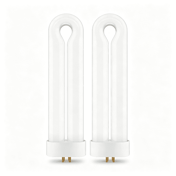 HIBIBUD 2 Pack Replacement Bulbs Ful15W Bl with 4 Pin Base,U Shaped Lamp Tube Compatible for Bk-15D,For Fp15,For Tz15,For Bb-15Wht,Indoor Outdoor 15W U Shape Light Bulbs