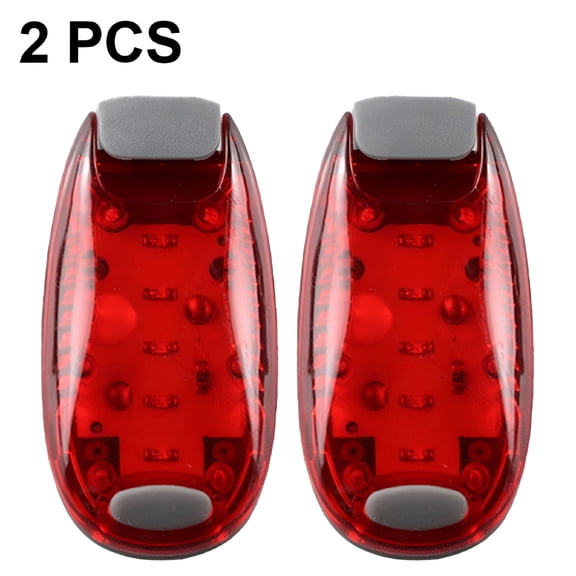 HIBIBUD 2 Pcs USB Rechargeable LED Safety Light - Bright Bike Tail Light Works Brilliantly As Running Light For Joggers, Pets, Bicycle Strobe Or Rear Clip On Lights - Red