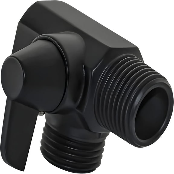 HIBIBUD 2 Way Shower Arm Diverter Valve for Hand Held Showerhead,Matte Black