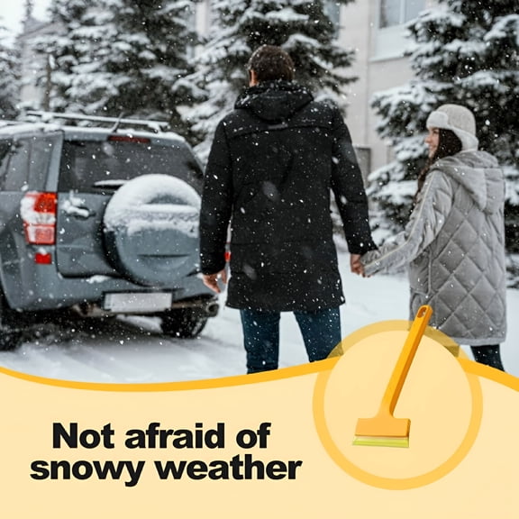 HIBIBUD 2 in 1 Car Ice Scrapers, Ice Scrapers for Car Windshield, Multifunctional Cone Windshield Scraper Tool for Ice and Snow