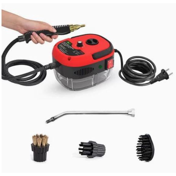 HIBIBUD 2026 Handheld Steam Cleaner,2500W High Pressure Portable Steam Cleaner,229F High Temperature Pressurized Steam Cleaner with Brushes for Home,Tile,Grout,Car,Kitchen & Furniture