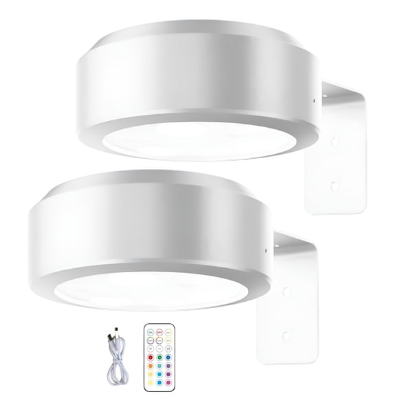 HIBIBUD 2026 New 1/2Pcs Wall-Mounted Wireless Picture Light with Remote Control Dimmable Battery Operated Rgb Art Light Adjustable for Wall