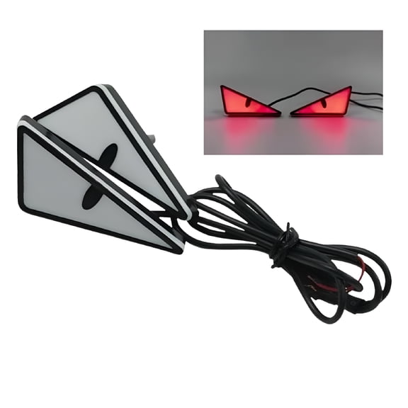HIBIBUD 2026 New 1 Pair Usb Devil Eye Demon Evil Eyes Headlight, New Led Devil Eye Motorcycle Headlights,Adjust Devil Eye Auto Motorcycle Mini Projector Lens Lamp for Any Motorcycle Model