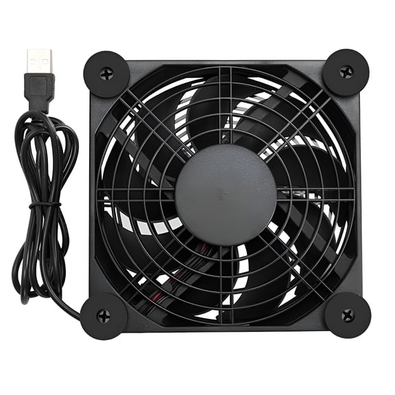 HIBIBUD 2026 New 120Mm Usb Electronic Cooling Fan Low Noise Computer Electronics Coolers Home Office Networking Equipment Sound Video,For Pc,Gaming,Router,Server