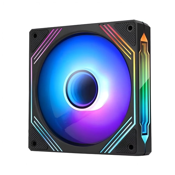 HIBIBUD 2026 New 140Mm Argb Case Fans with Unique Reverse Airflows Effect,Pwm Speed Regulation,And Enhanced Airflows Cpu Case Fan for Gaming,Workstation,Home Pc,Server,Office