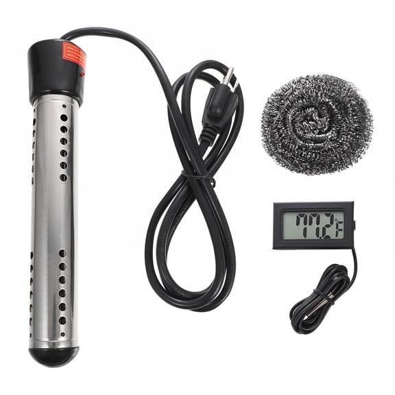 HIBIBUD 2026 New 1500W Electric Pool Heater - Above Ground Spa Water Warmer (110V,Us Plug,Thermostat Control) for Pool,Spa,Hot Tub,Fountain