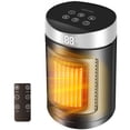 thumbnail image 1 of HIBIBUD 2026 New 1500W Small Portable Space Heater for Indoor Use - with 90° Rotating,Rapid and Safe Heating,Remote Control,1-12 Hr Timer for Bedroom,Office Portable Room Heater, 1 of 7