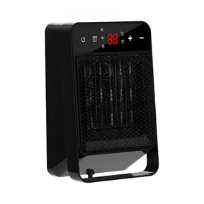 HIBIBUD 2026 New 1800W Space Heaters for Indoor Use with Remote Led Display Electric Heater with Adjustable Thermostat and Timer,Black,For Bedrooms,Living Rooms,Offices,Studies,Home Spaces