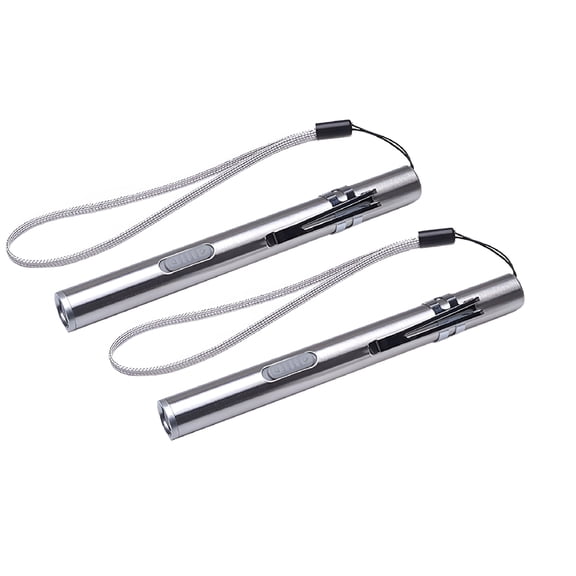 HIBIBUD 2026 New 2 Pcs Usb Mini Flashlight Rechargeable Handy Torch Pen Light 1000 Lumens Led Lighting Rechargeable Pen Light, for Camping, Hiking, Emergency Kits, Outdoor Activities, Task Lighting.