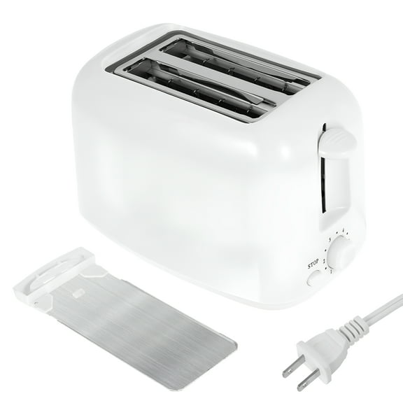 HIBIBUD 2026 New 2 Slice Bread Toaster with Double Wide Slots 6 Settings Slice Toaster with Removable Tray Practical Small Toaster Reusable Mini Toaster for Kitchens Home