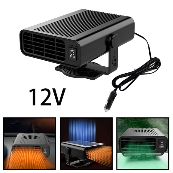 HIBIBUD 2026 New 24V 2 in 1 Portable Car Cooler Auto Electronic Air Conditioner Fan Fast Cooling Car Heater Heating/Natural Wind Function