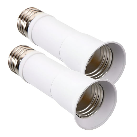 HIBIBUD 2026 New 2Pcs Bulb Socket Extender Telescopic Light Bulb Extension Socket E27 Socket for Lighting, Ceiling, Lamp Fixture, Home, Office, Workshop, Garage