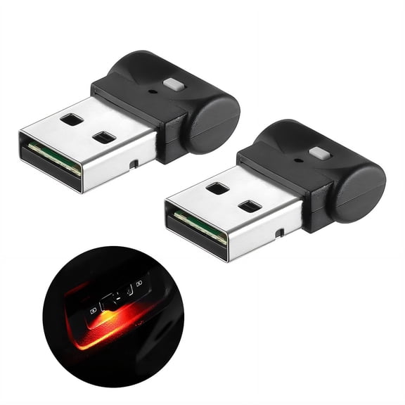 HIBIBUD 2026 New 2Pcs Led Lights for Bedroom Low-Energy Consumption Interior Car Lights Romantic Ambiance Car Led Lights Interior Red