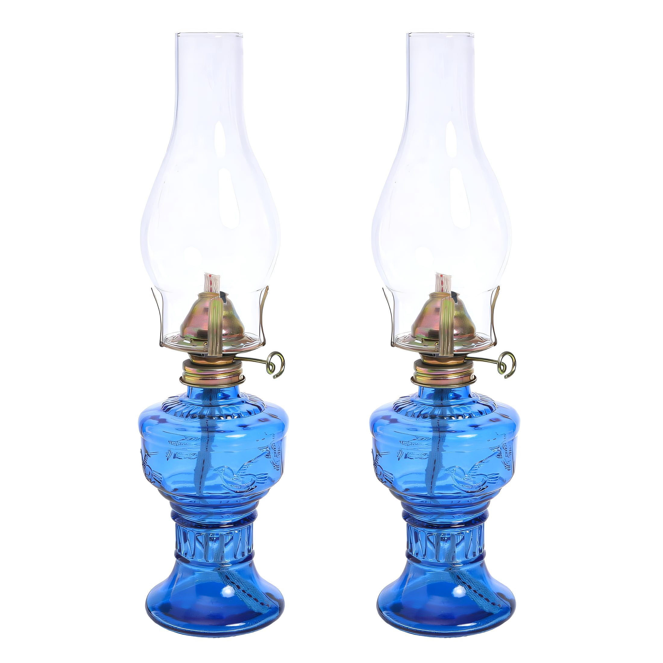 HIBIBUD 2026 New 2Pcs Oil Lamp,Decorative Artistic Appeal Kerosene Lamp,Functional Lighting Solution Glass Lamp Oil Lamps for Indoor Use for Living Room,Bedroom,Dining Room,Patio Style5,33.512.6In