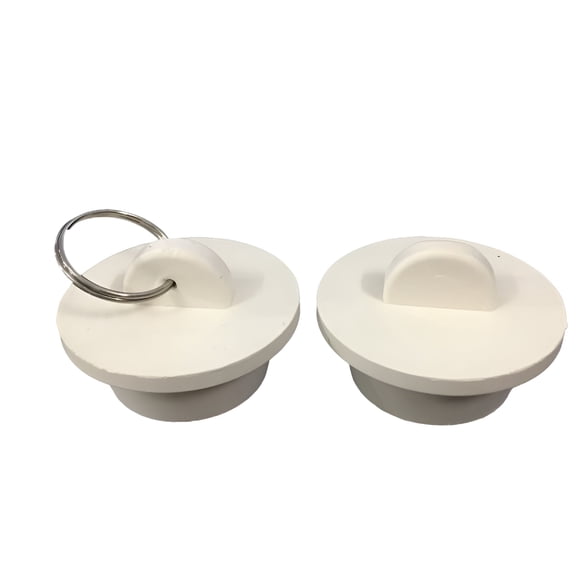 HIBIBUD 2026 New 2Pcs Rubber Drain Stopper Fits 1 5/8" to 1 3/4" Bathtub Drain Plug with Hanging Ring for Bathtubs, Sinks, Drainage, Home Use, Bathroom Maintenance, Plumbing Repairs