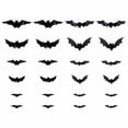 thumbnail image 1 of HIBIBUD 2026 New 3D Bat Design Led Decoration,3D Bats Halloween Wall Decor with 10 Forms&5 Sizes,Lighted Stickers Halloween Decorations Bats Light,Hanging Wall Luminous Glow Clings for Home,24Pcs, 1 of 7
