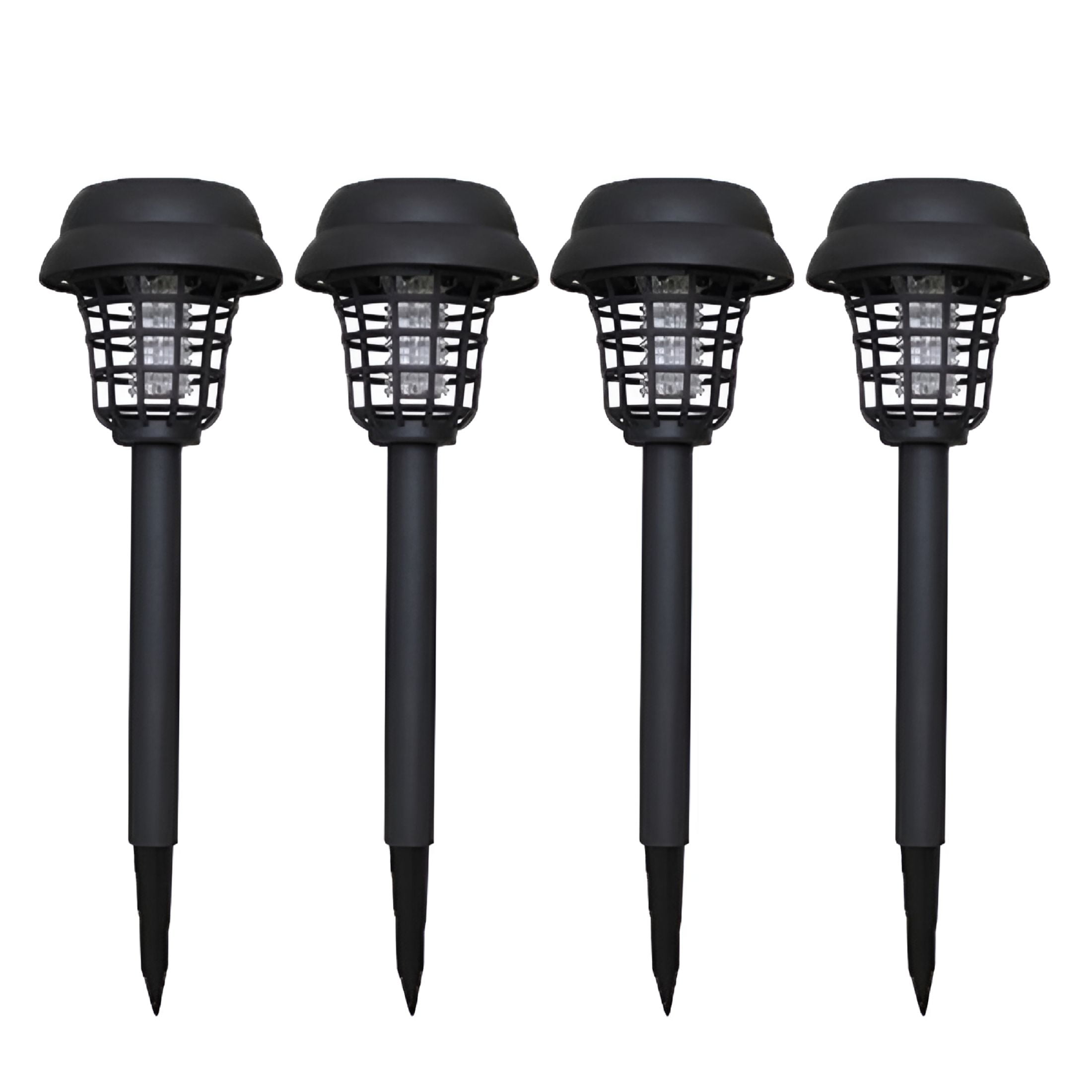 HIBIBUD 2026 New 4Pcs Solar Powered Bug Zapper Led Mosquito Killer Light Insect Pest Killer Lamp for Indoor Outdoor Use