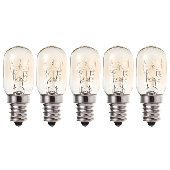 HIBIBUD 2026 New 5 Pcs Replacement Refrigerator Light Bulb 10W E12S Industrial Light Bulb for Refrigerator,Freezer,Display Case,Kitchen,Appliance,Workshop,Commercial Lighting