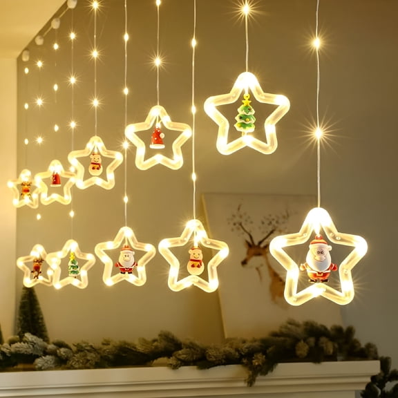 HIBIBUD 2026 New 9.8Ft Usb Remote Control Hanging Fairy Lights Battery Operated Waterproof Christmas Lights Indoor Outdoor for Tent Bedroom Patio Party Battery Fairy Lights