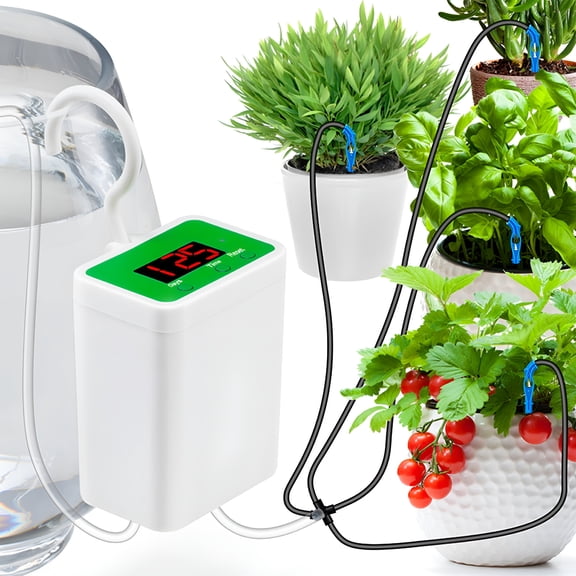 HIBIBUD 2026 New Automatic Plant Waterer Indoor Self Watering System,Automatic Irrigation Tool with Timer,Drip Irrigation with Smart Humidity Detection,2000Mah Battery,20L-50L Capacity