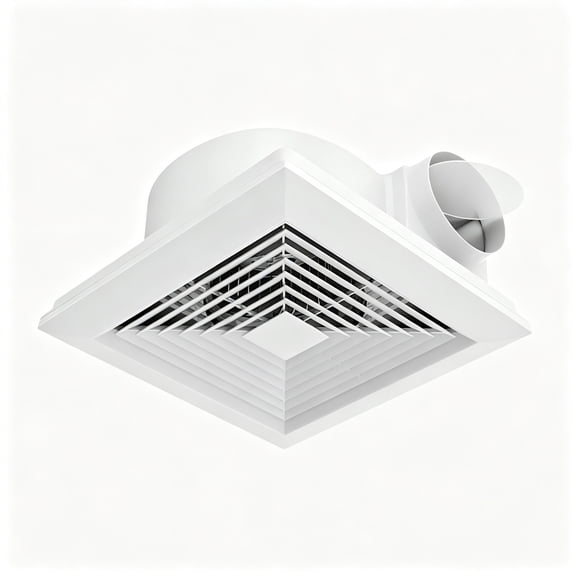 HIBIBUD 2026 New Bathroom Exhaust Fan Bathroom Ventilation Portable Compact Square Efficient Easy Installation Quiet Lightweight Ceiling Mount for Bathroom,Kitchen,Office 6 Inch