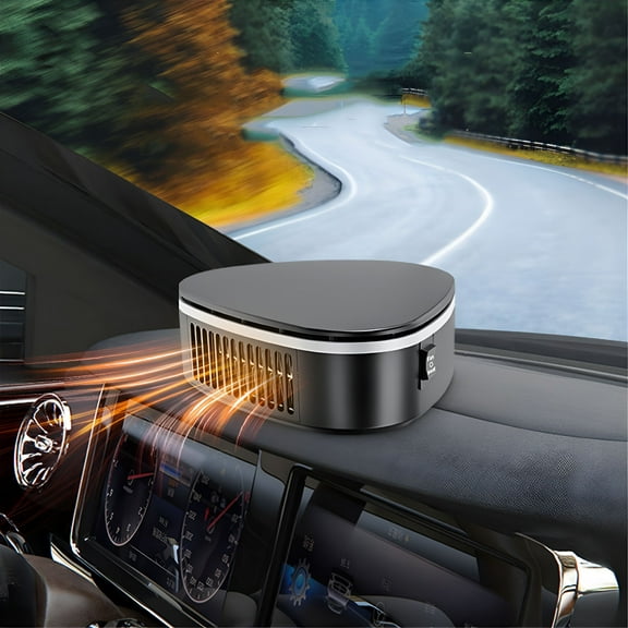 HIBIBUD 2026 New Battery Powered Heater and Fan Combo Car Heater Electric Heater with Cold and Warm Wind Heating Defrosting Defogging Heater,For Car,Truck,Rv,Winter Driving,Windshield,Defrost,Defog