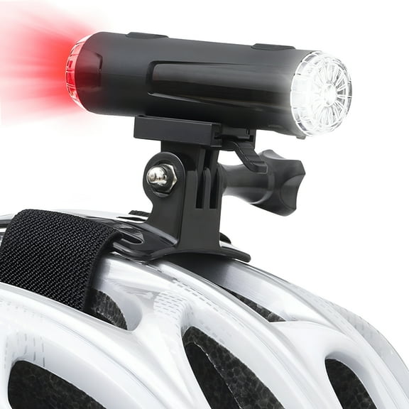 HIBIBUD 2026 New Bike Helmet Light Front and Rear Rechargeable Led Bicycle Light Ip66 Waterproof Headlight 5 Warning Light Modes with Bracket Mount for Night Safety Riding