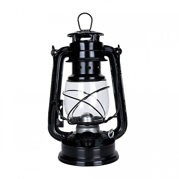 HIBIBUD 2026 New Black 19Cm Vintage Kerosene Camping Lantern with Cotton Wick for Camping, Hiking, Backyard, Fishing, Emergency, Outdoor Adventure