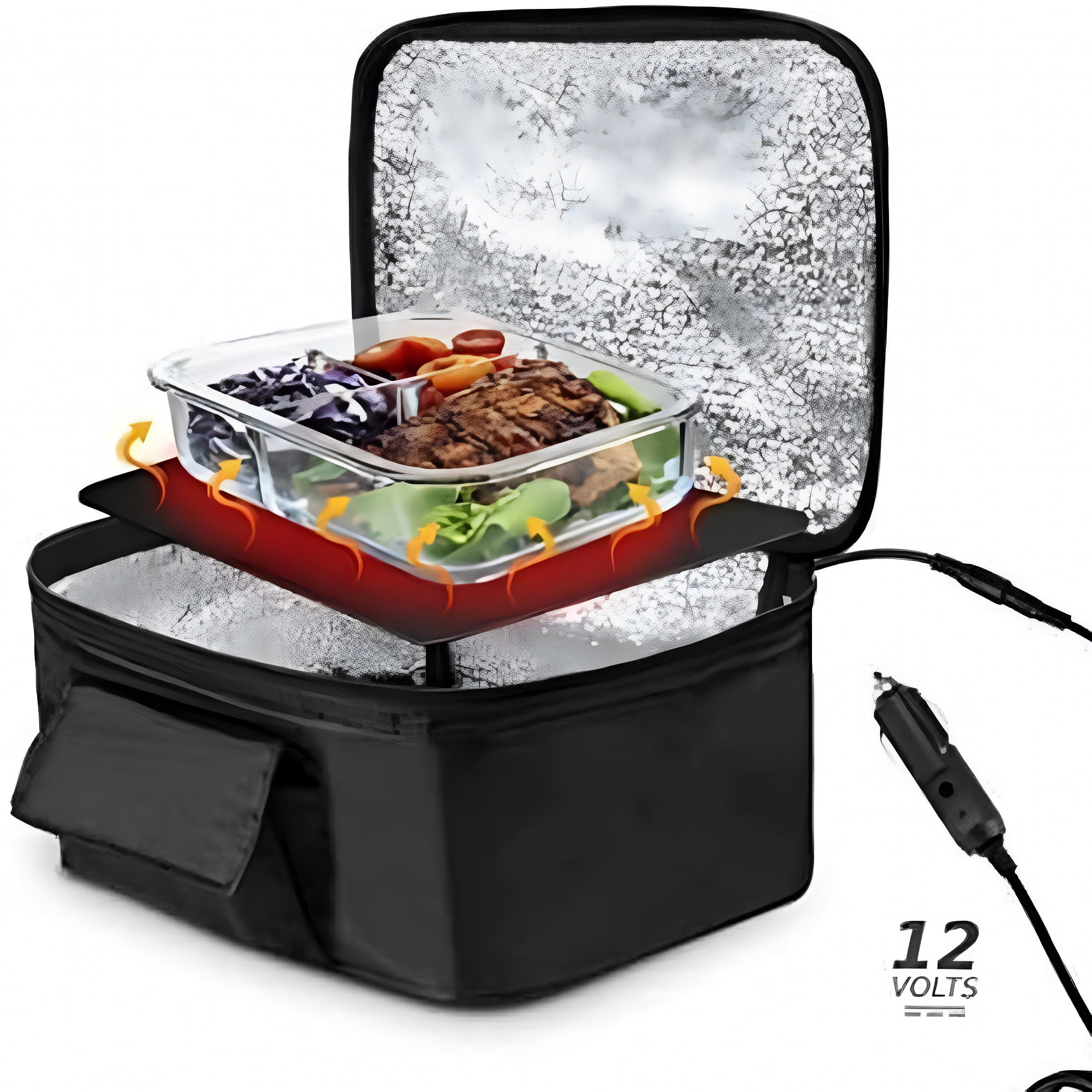 HIBIBUD 2026 New Car Cooler Bag,Electric Picnic Bag Lunch Bag Thermal Bag Foldable Cooler Bag for Carrying Picnic Food-29Cmx21Cmx11Cm