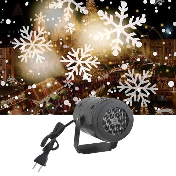 HIBIBUD 2026 New Christmas Projector Lights,360 Rotation Laser Snowflake Holiday Lights Waterproof Led Lights for Halloween Christmas Party Home Garden Decor