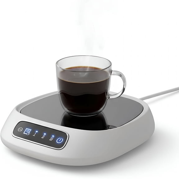 HIBIBUD 2026 New Cordless&Rechargeable Usb Cup Warmer for Desk,Coffee Mug Warmer,3-Temp Touch Control Electric Drink Heater with 8H Auto Shut-Off,Compatible with Coffee Tea Milk for Office Home