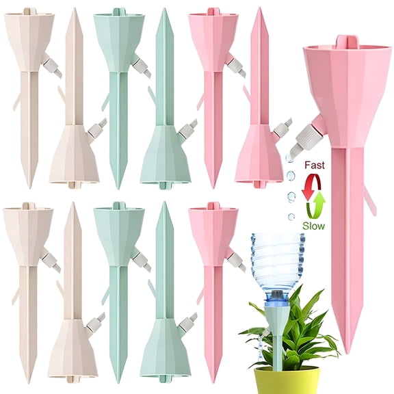 HIBIBUD 2026 New Drip Irrigation Kit,12 Automatic Sprinklers,Plant Automatic Irrigation System with Slow Release Control Valve,For Indoor Garden and Home Plants