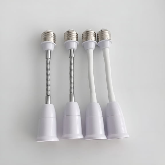 HIBIBUD 2026 New E27 Light Bulb Socket Extension with Adjustable Arm E27 to E27 Socket Adapter for High Ceilings Ideal for Outdoor Lighting Versatile Light Fixture Extender Light Socket Extender