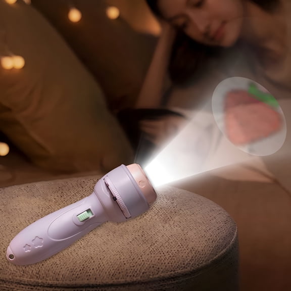 HIBIBUD 2026 New Early Education Toys Projector Flashlights for Kids | 48 Patterns Toddler Flashlight for Preschool Learning | Cartoon Torch Light Projector Toy for 18 Months and Up Kids Flashlights