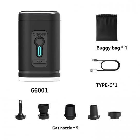HIBIBUD 2026 New Electric Inflatable Pump Portable Air Pump Ultra-Light Inflator with Led Light Fast Inflating&Deflating Suitable for Air Mattresses,Air Beds,Pool Toys,Floatation Tubes,Swimming Rings